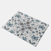 Bugs, zwart en blauw deurmat (Schuin)