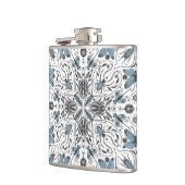 Bugs, zwart en blauw heupfles (Links)