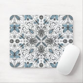 Bugs, zwart en blauw muismat (Met muis)