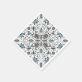 Bugs, zwart en blauw servet (Hoek)