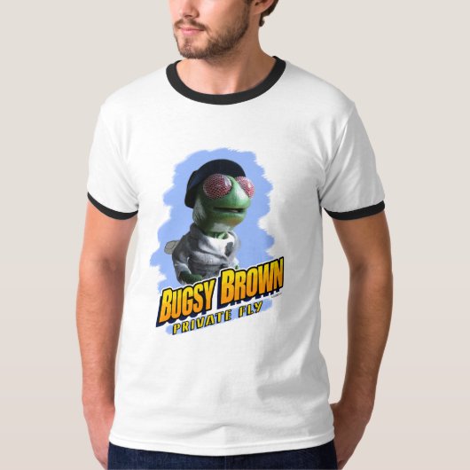 Bugsy Brown ringer T-shirt (Voorkant)