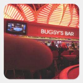 Bugsy's Bar bij Flamingo Las Vegas Vierkante Sticker