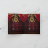 Bugundy Gouden Kroonluchter Alle Gelegenheidskaart Kaart (Binnen)