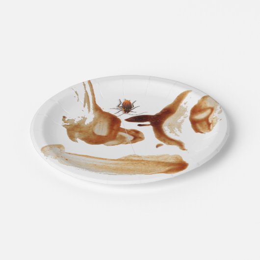 BugZeez™ Icky Sticky Rambling Roaches Papieren Bordje (Gekanteld)