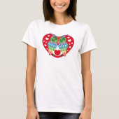 Búho colorido, amor t-shirt (Voorkant)