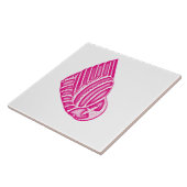 BUHO HELADO in ROZE/WITTE tegel Tegeltje (Zijkant)