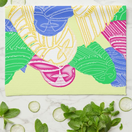 BUHO HELADO keukenhanddoek (Gevouwen)