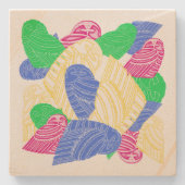 BUHO HELADO stone onderzetter (Voorkant)