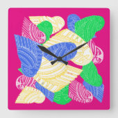 BUHO HELADO wandklok (Voorkant)