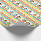 Búhos de lunares de colores cadeaupapier (Hoek)