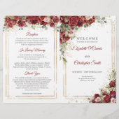 Buhu bordeaux en blozen rozen gevouwen programma (Voorkant)