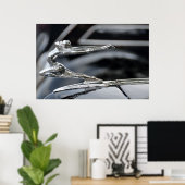Buick 1934 Goddess Hood Ornament Poster (Thuiskantoor)