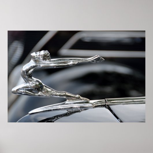 Buick 1934 Goddess Hood Ornament Poster (Voorkant)