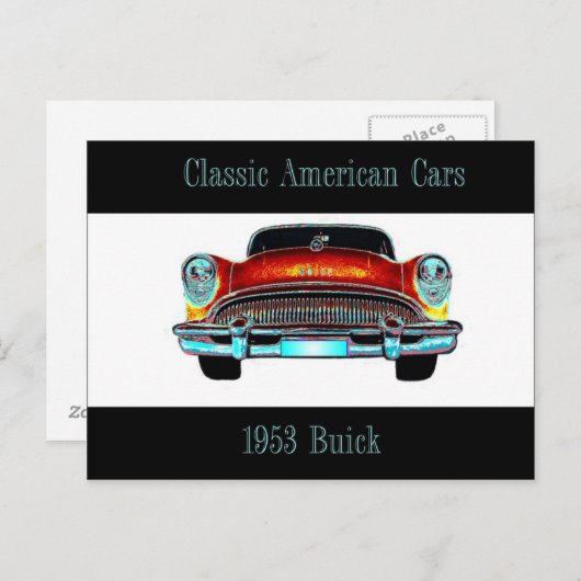 Buick 1953 Briefkaart (Voorkant / Achterkant)
