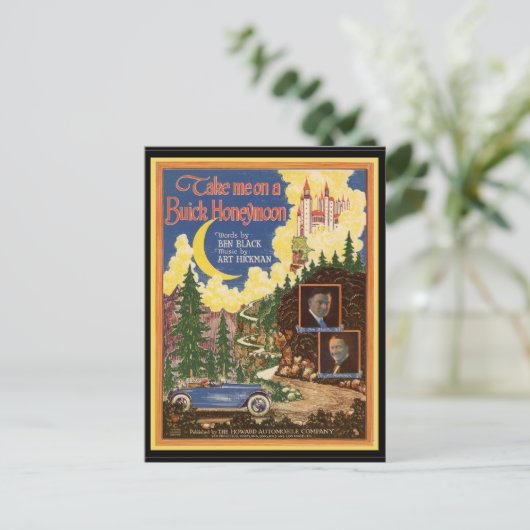  Buick-auto Briefkaart (Staand voorkant)