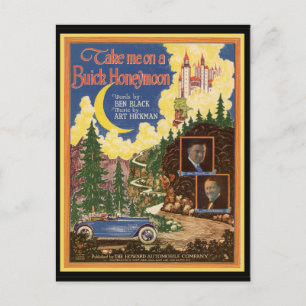 Buick-auto Briefkaart