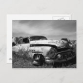Buick Auto in een Junkyard Briefkaart (Voorkant / Achterkant)