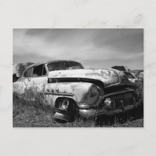 Buick Auto in een Junkyard Briefkaart (Voorkant)