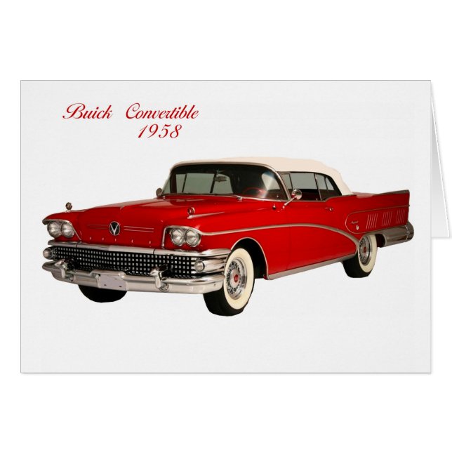 Buick Convertible 1958 (Voorkant Horizontaal)
