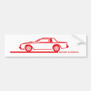 Buick Grand National Red Car Bumpersticker