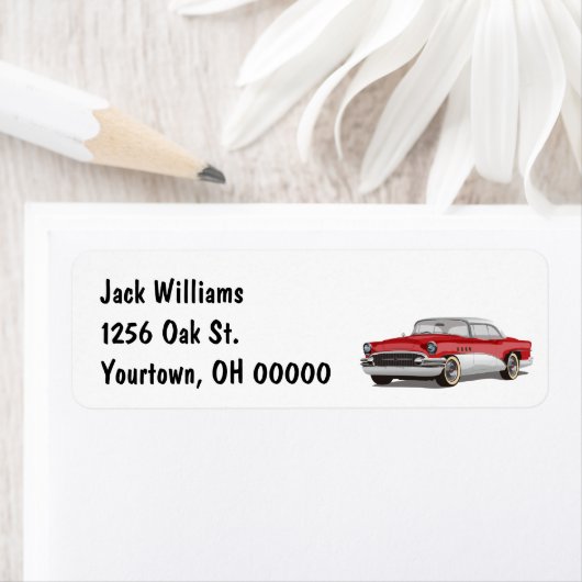  Buick On White Etiket (Insitu)