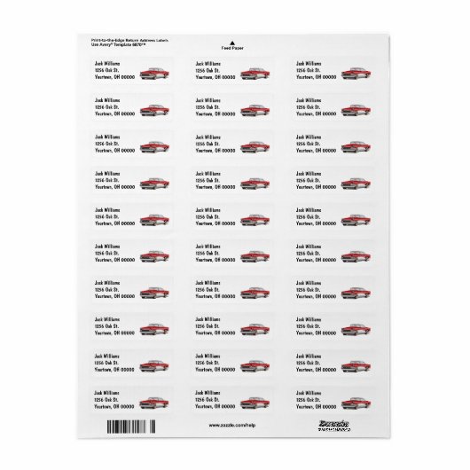 Buick On White Etiket (Full Sheet)