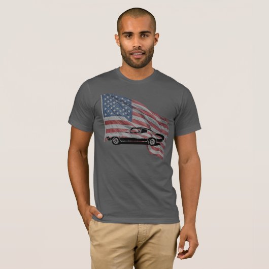 Buick Skylark with American Flag T-Shirt (Voorkant volledig)