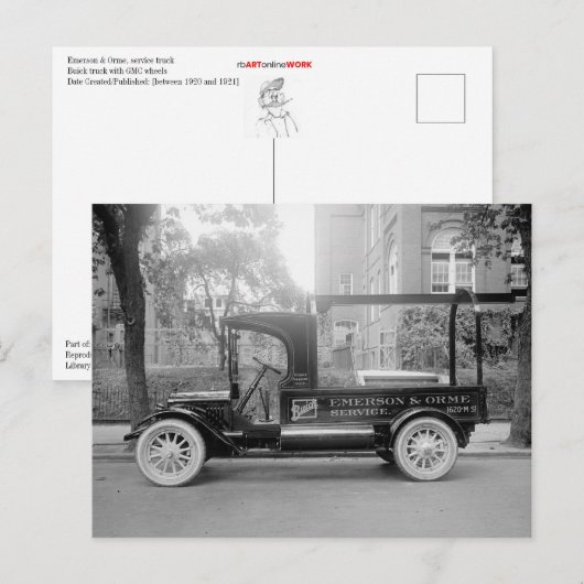 Buick Truck Briefkaart (Voorkant / Achterkant)