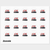 BuickGS_zwart Ronde Sticker (Vel)