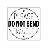 Buig alstublieft geen kwetsbare verpakkingen rubberstempel (Afrduk)