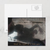 Buig, buig het licht als het je raakt briefkaart (Voorkant / Achterkant)
