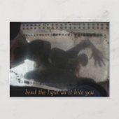 Buig, buig het licht als het je raakt briefkaart (Voorkant)
