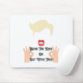 Buig de Knie of Weg Met Jou Trump Potus VS Muismat (Met muis)