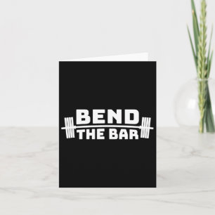 Buig die bar Gewichtheffen Gym Kaart