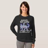 Buig dus u breekt geen Yoga Instructor Meditatio T-shirt (Voorkant volledig)