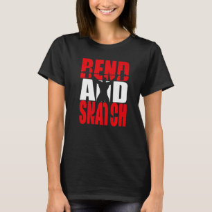 Buig en natch fitnessgebouw t-shirt