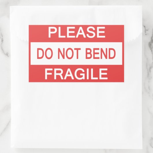 Buig geen Sticker (Tas)