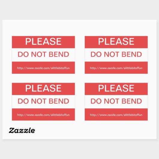 Buig geen Stickers (Vel)