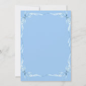 Buig iets blauw Squiggle Vrijgezellenfeest Kaart (Achterkant)