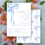 Buig iets blauw voordat ik Vrijgezellenfeest doe Kaart<br><div class="desc">Vier de bruid-to-be met onze prachtig ontworpen blauwe waterverf Bow Something Blue Before I Do Bridal Shower Invitation, met een delicate boog en de charmante kop "Something Blue Before I Do". Deze uitnodiging is de perfecte mix van moderne elegantie en tijdloze schoonheid en zet de toon voor een gedenkwaardig feest....</div>