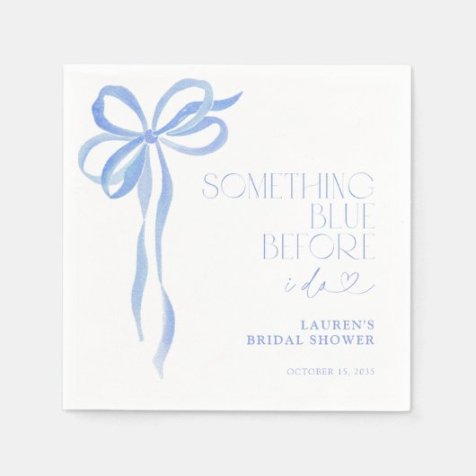 Buig iets blauw voordat ik Vrijgezellenfeest doe Servet (Voorkant)