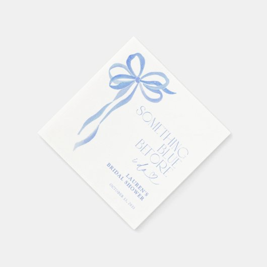 Buig iets blauw voordat ik Vrijgezellenfeest doe Servet (Hoek)