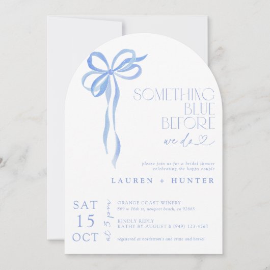 Buig iets blauw voordat we een paar doen kaart (Voorkant)