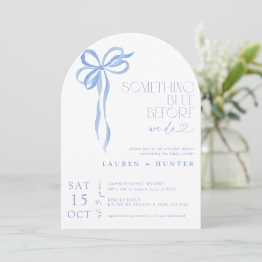 Buig iets blauw voordat we een paar doen kaart (Staand voorkant)