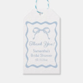 Buig iets blauw Vrijgezellenfeest gunst Cadeaulabel (Voorkant)