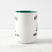 Buig je om en ik zal je Shows - kerstquote Mok (Midden)