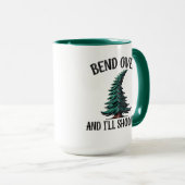 Buig je om en ik zal je Shows - kerstquote Mok (Voorkant rechts)