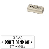 Buig me alsjeblieft niet, ik ben fragiel, verpakki rubberstempel (Gestempeld)