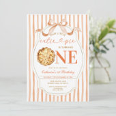 Buig onze Little Cutie Pie Herfst Stripes 1e verja Kaart (Staand voorkant)