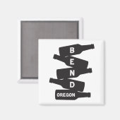 Buig Oregon Bierfles Stack Logo Magneet (Voorkant / Achterkant)